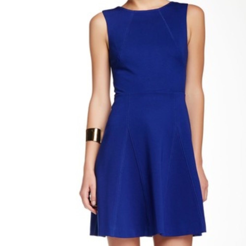 Trina Turk Like New Blue Cutout Cocktail Dress 10